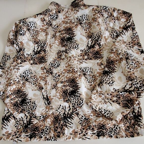 ALLISON WHITMORE brown multi full zip golf jacket - Picture 4 of 5